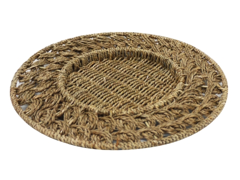 Seagrass charger plate round